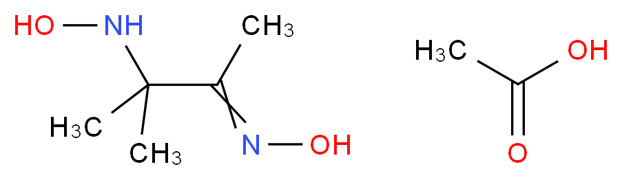 N-[3-(hydroxyimino)-2-methylbutan-2-yl]hydroxylamine; acetic acid_分子结构_CAS_306934-82-7