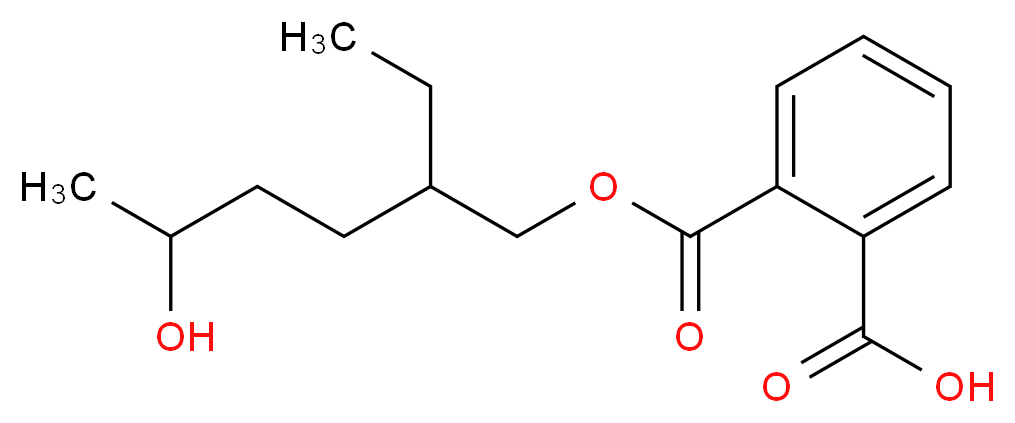 2-{[(2-ethyl-5-hydroxyhexyl)oxy]carbonyl}benzoic acid_分子结构_CAS_40321-99-1