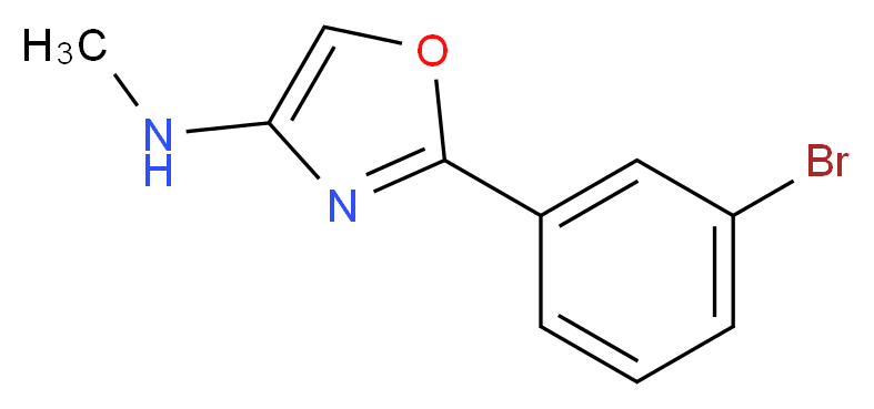 2-(3-bromophenyl)-N-methyl-1,3-oxazol-4-amine_分子结构_CAS_885273-09-6