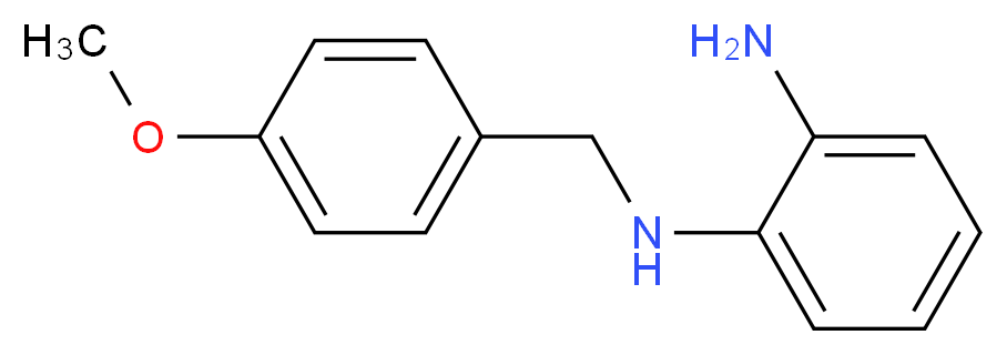 1-N-[(4-methoxyphenyl)methyl]benzene-1,2-diamine_分子结构_CAS_5729-16-8