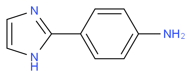 4-(1H-imidazol-2-yl)aniline_分子结构_CAS_13682-33-2)