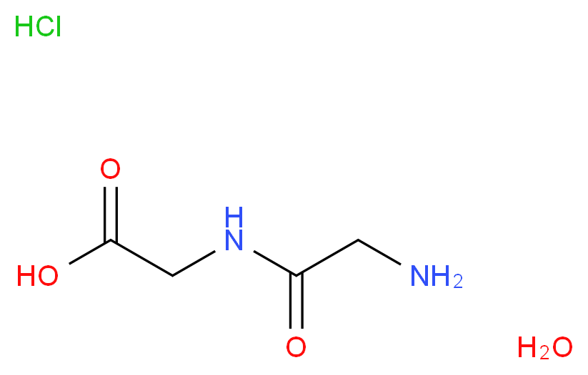 2-(2-aminoacetamido)acetic acid hydrate hydrochloride_分子结构_CAS_23273-91-8