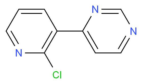 4-(2-chloropyridin-3-yl)pyrimidine_分子结构_CAS_870221-17-3