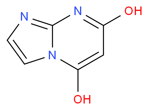 5,7-Dihydroxyimidazo[1,2-a]pyrimidine_分子结构_CAS_51647-90-6)