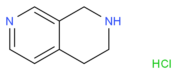 1,2,3,4-tetrahydro-2,7-naphthyridine hydrochloride_分子结构_CAS_1354940-72-9