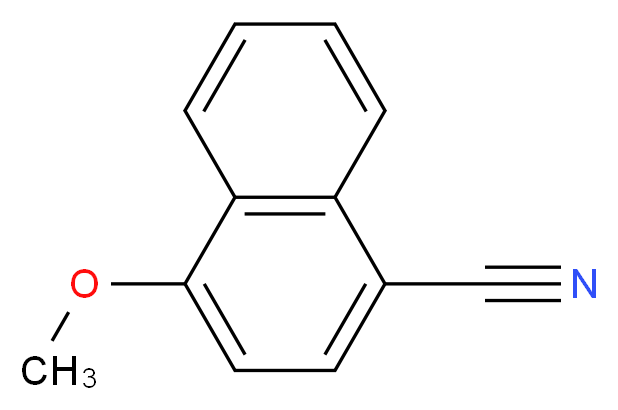 4-methoxynaphthalene-1-carbonitrile_分子结构_CAS_5961-55-7