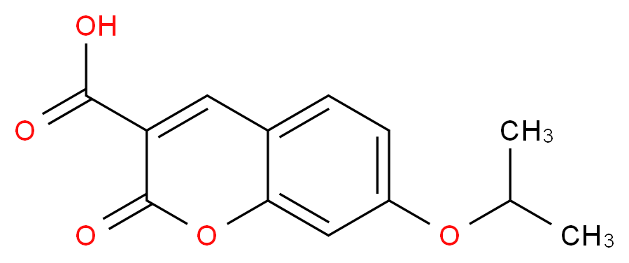 7-isopropoxy-2-oxo-2H-chromene-3-carboxylic acid_分子结构_CAS_914203-21-7)