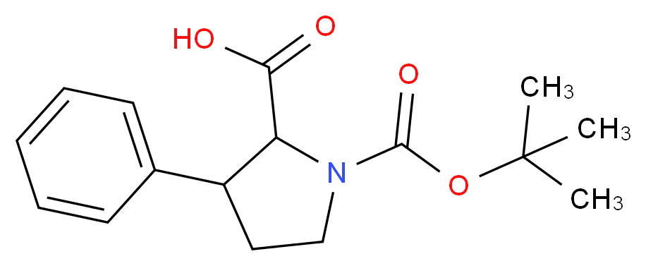 3-PHENYL-PYRROLIDINE-1,2-DICARBOXYLIC ACID 1-TERT-BUTYL ESTER_分子结构_CAS_123724-21-0)