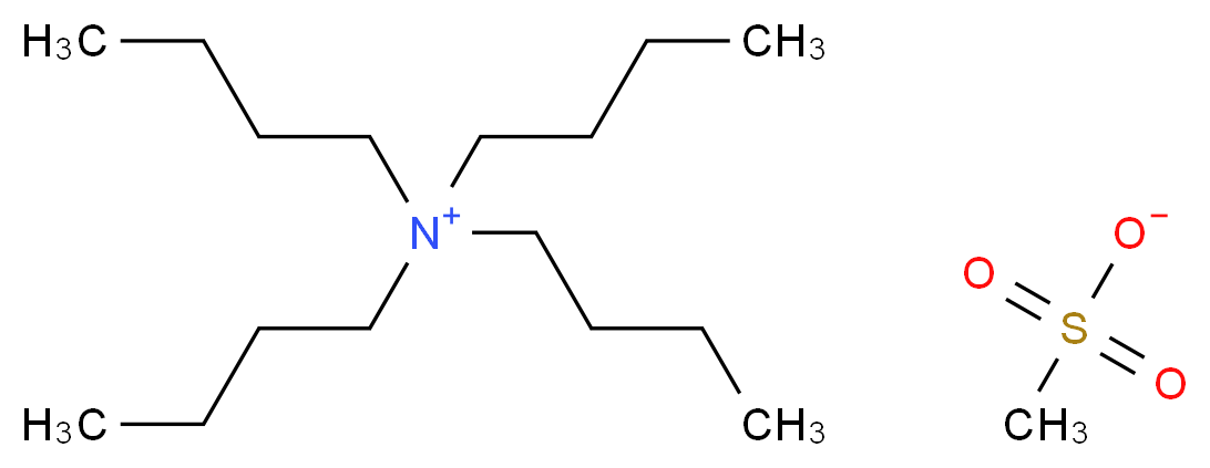 tetrabutylazanium methanesulfonate_分子结构_CAS_65411-49-6