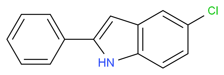 5-chloro-2-phenyl-1H-indole_分子结构_CAS_23746-76-1