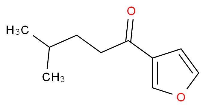 1-(furan-3-yl)-4-methylpentan-1-one_分子结构_CAS_553-84-4