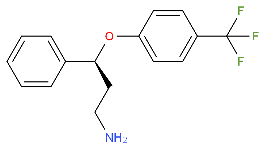 1-[(1S)-3-amino-1-phenylpropoxy]-4-(trifluoromethyl)benzene_分子结构_CAS_126924-38-7