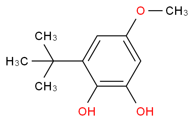 3-t-Butyl-5-methoxycatechol_分子结构_CAS_80284-15-7)