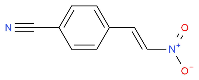 4-[(E)-2-nitroethenyl]benzonitrile_分子结构_CAS_5153-73-1