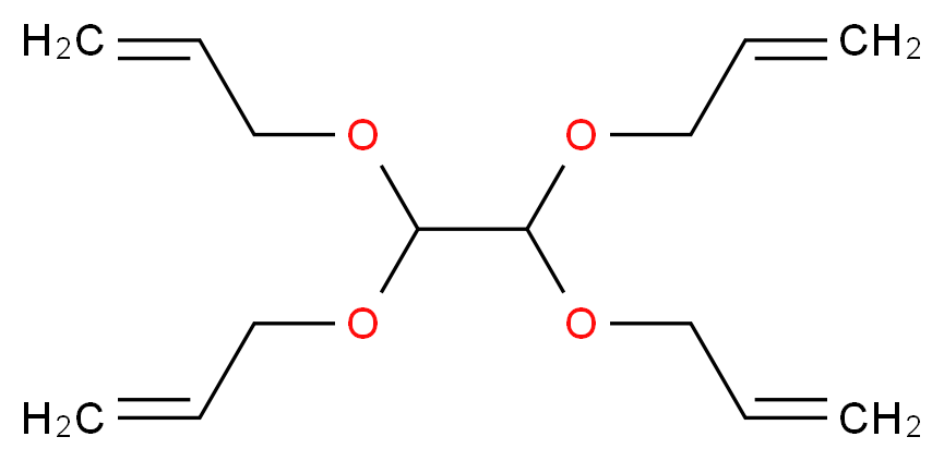 1,1,2,2-四烯丙氧基乙烷_分子结构_CAS_16646-44-9)