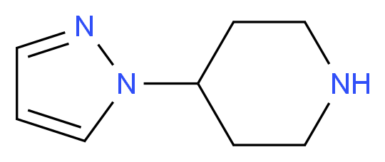 4-(1H-pyrazol-1-yl)piperidine_分子结构_CAS_762240-09-5