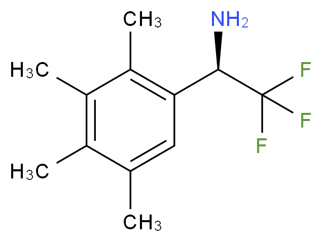 (R)-2,2,2-TRIFLUORO-1-(2,3,4,5-TETRAMETHYL-PHENYL)-ETHYLAMINE_分子结构_CAS_)