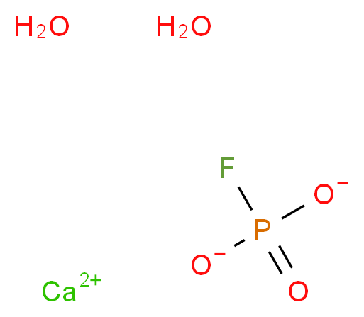 Calcium monofluorophosphate dihydrate 99%_分子结构_CAS_37809-19-1)