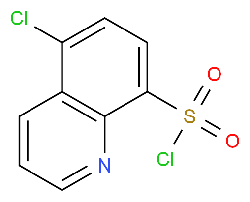 5-chloroquinoline-8-sulfonyl chloride_分子结构_CAS_21121-54-0