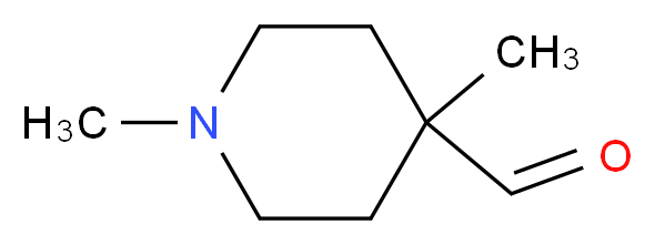 1,4-dimethylpiperidine-4-carbaldehyde_分子结构_CAS_1176542-59-8