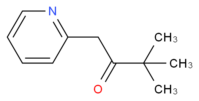 3,3-dimethyl-1-(pyridin-2-yl)butan-2-one_分子结构_CAS_34552-04-0