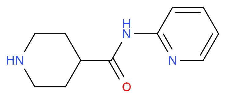 N-(pyridin-2-yl)piperidine-4-carboxamide_分子结构_CAS_110105-31-2