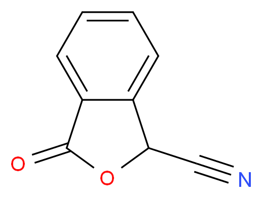 3-oxo-1,3-dihydro-2-benzofuran-1-carbonitrile_分子结构_CAS_27613-27-0