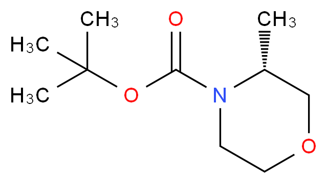 tert-butyl (3R)-3-methylmorpholine-4-carboxylate_分子结构_CAS_1022093-98-6