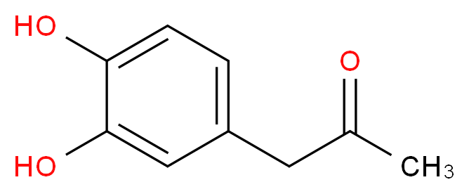 1-(3,4-dihydroxyphenyl)propan-2-one_分子结构_CAS_2503-44-8