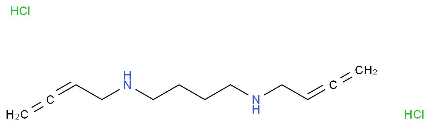 (buta-2,3-dien-1-yl)({4-[(buta-2,3-dien-1-yl)amino]butyl})amine dihydrochloride_分子结构_CAS_93565-01-6