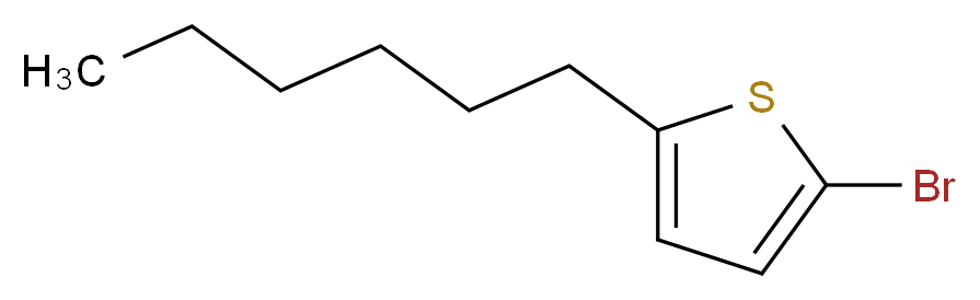 5-溴-2-己基噻吩_分子结构_CAS_211737-28-9)