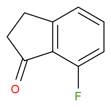 7-fluoro-2,3-dihydro-1H-inden-1-one_分子结构_CAS_651735-59-0