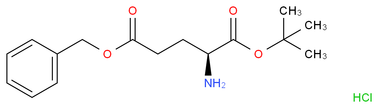 5-benzyl 1-tert-butyl (2S)-2-aminopentanedioate hydrochloride_分子结构_CAS_105590-97-4