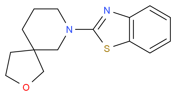 7-(1,3-benzothiazol-2-yl)-2-oxa-7-azaspiro[4.5]decane_分子结构_CAS_)