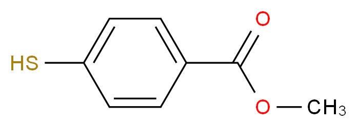 methyl 4-sulfanylbenzoate_分子结构_CAS_6302-65-4