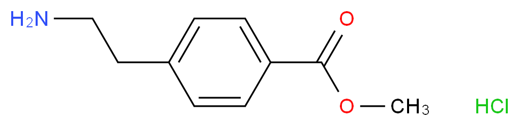 methyl 4-(2-aminoethyl)benzoate hydrochloride_分子结构_CAS_56161-89-8