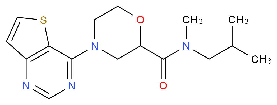 N-isobutyl-N-methyl-4-thieno[3,2-d]pyrimidin-4-yl-2-morpholinecarboxamide_分子结构_CAS_)