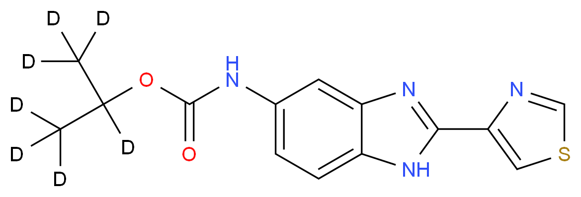 (<sup>2</sup>H<sub>7</sub>)propan-2-yl N-[2-(1,3-thiazol-4-yl)-1H-1,3-benzodiazol-5-yl]carbamate_分子结构_CAS_1228182-48-6