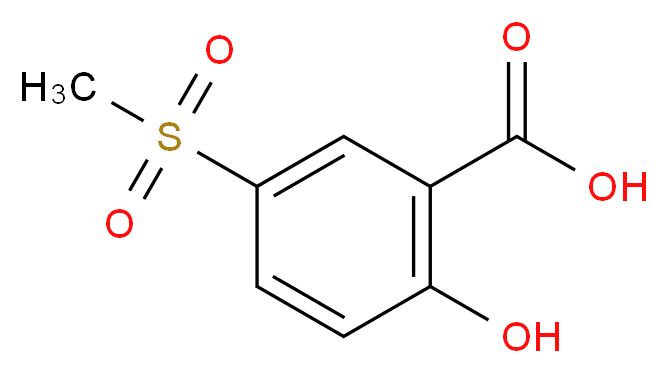 2-hydroxy-5-(methylsulfonyl)benzoic acid_分子结构_CAS_68029-77-6)