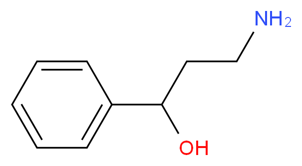 3-Amino-1-phenyl-propan-1-ol_分子结构_CAS_5053-63-4)