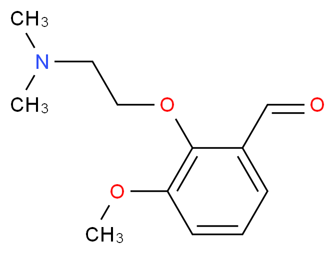 2-[2-(dimethylamino)ethoxy]-3-methoxybenzaldehyde_分子结构_CAS_883549-58-4