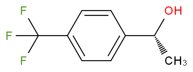 (1R)-1-[4-(trifluoromethyl)phenyl]ethan-1-ol_分子结构_CAS_76155-79-8