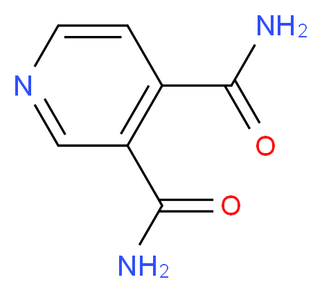 3,4-Pyridinedicarboxamide_分子结构_CAS_4663-98-3)