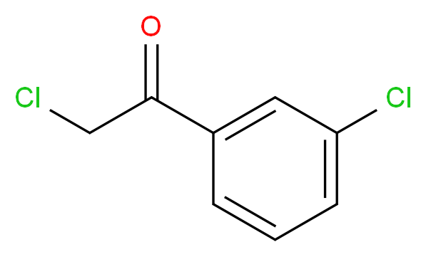 3-Chlorophenacyl chloride_分子结构_CAS_21886-56-6)