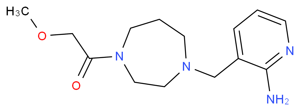 3-{[4-(methoxyacetyl)-1,4-diazepan-1-yl]methyl}pyridin-2-amine_分子结构_CAS_)