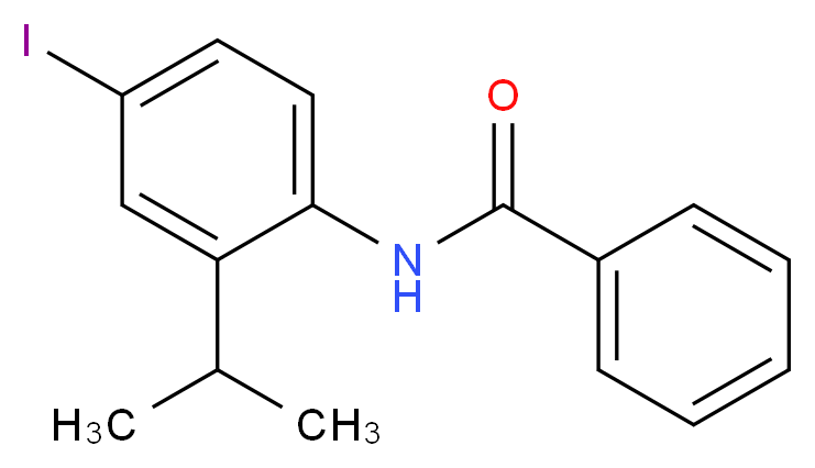 N-(4-iodo-2-isopropylphenyl)benzamide_分子结构_CAS_509114-15-2)