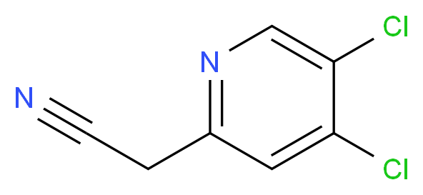 2-(4,5-dichloropyridin-2-yl)acetonitrile_分子结构_CAS_1196153-80-6)