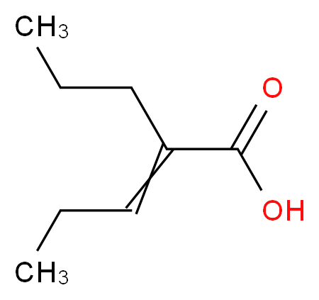 2-propylpent-2-enoic acid_分子结构_CAS_60218-41-9