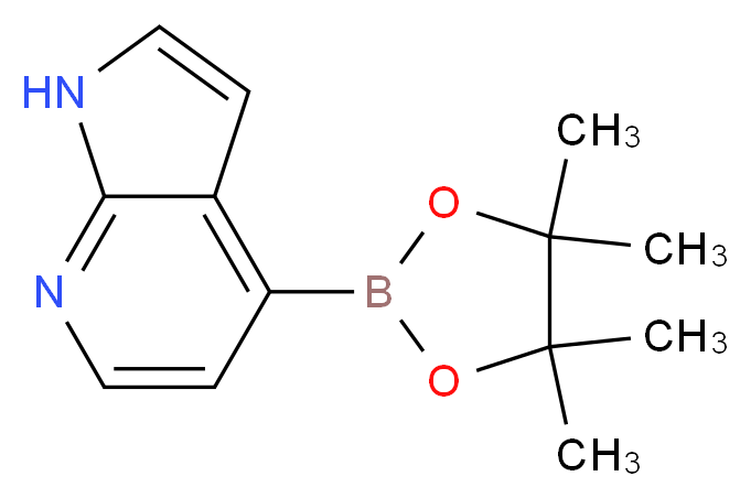 4-(tetramethyl-1,3,2-dioxaborolan-2-yl)-1H-pyrrolo[2,3-b]pyridine_分子结构_CAS_942919-26-8