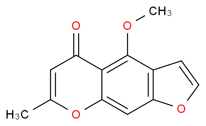 4-methoxy-7-methyl-5H-furo[3,2-g]chromen-5-one_分子结构_CAS_82-57-5